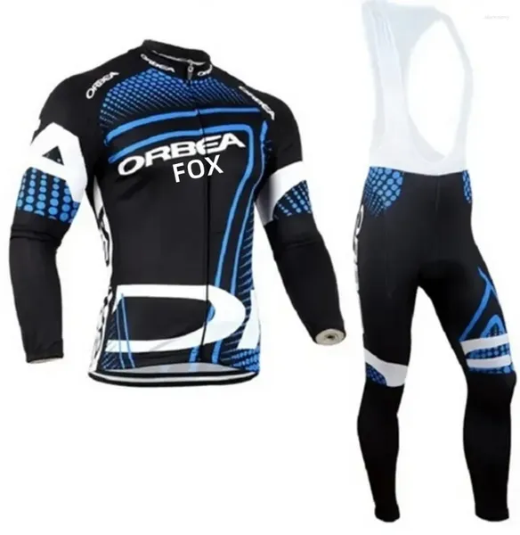 Гоночные комплекты ORBEAFOX, комплект из велосипедного трикотажа с длинными рукавами, мужская летняя дышащая одежда для горного велосипеда, комплект униформы Maillot Ropa Ciclismo