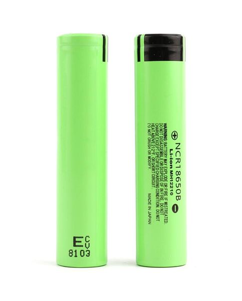 NCR18650B Panasonic 3400mAh 18650 Pil 37V 3200mAh Lityum Pil Aslan Hücre Düz Üst Şarj Edilebilir Piller Panasonic EC5714290