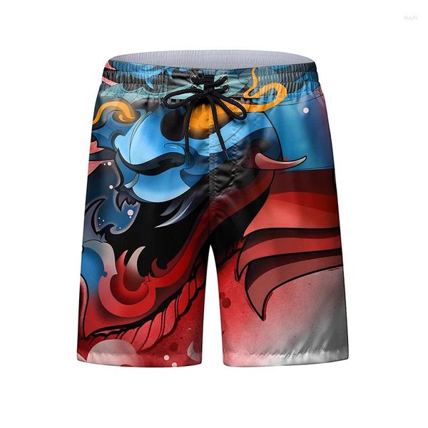 Pantaloncini da uomo Moda Anime 3D Stampati Uomo Mma No Gi Grappling Jiu Jitsu Kickboxing Colurful Gym Pantaloni corti leggeri