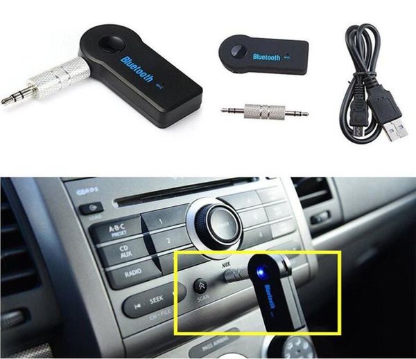 Bluetooth Sender Auto Adapter Empfänger 3,5mm Aux Stereo Wireless USB Mini o Musik Für Smartphone MP3 yy284877214