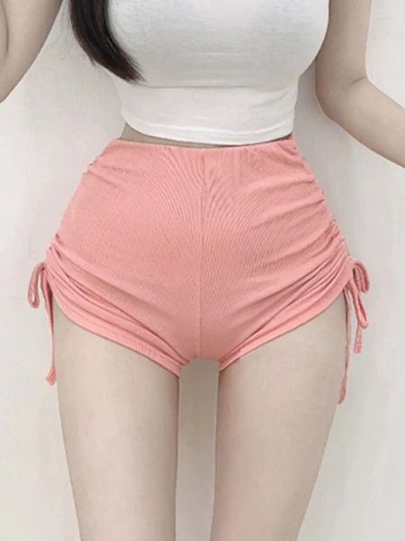 Kadın Şortu Kadın Kore'nin İnce Uzun Bacaklar Seksi Konforlu Elastik Çizme Pileli Kırış Kadınlar Moda Tatlı 2lt3