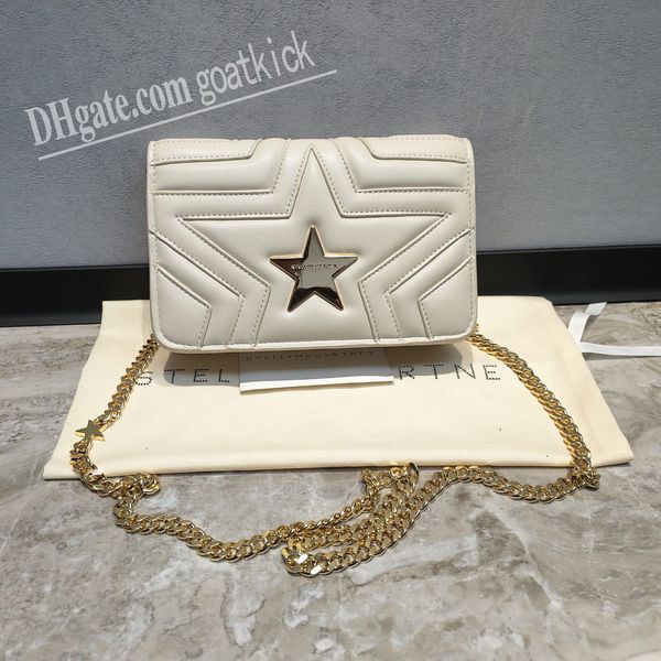 Stella McCartney Falabella mini tote donna borsa da donna metallizzata Borse a tracolla in pelle di alta qualità Portafoglio borsa a forma di stella