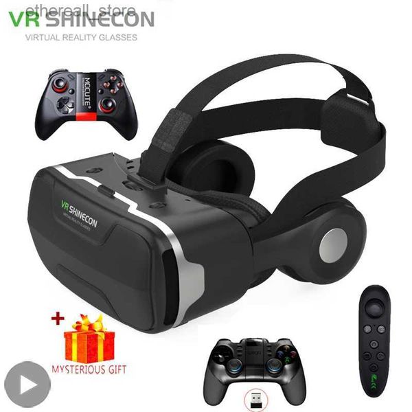 VR/AR-Geräte Shinecon Virtual Reality VR-Brille Gerätekopf 3D-Helm Viar-Linsenbrille Q240306