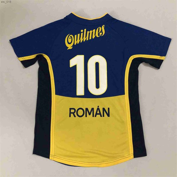 Futbol Formaları Retro Klasik Boca Juniors Futbol Formaları 1981 Roman Palermo Riquelme Futbol Shirth240306
