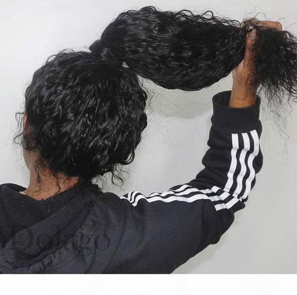 Encaracolado 360 peruca frontal do laço com cabelo do bebê onda profunda transparente completa do laço perucas de cabelo humano 370 falso couro cabeludo rendas frente wig4852461