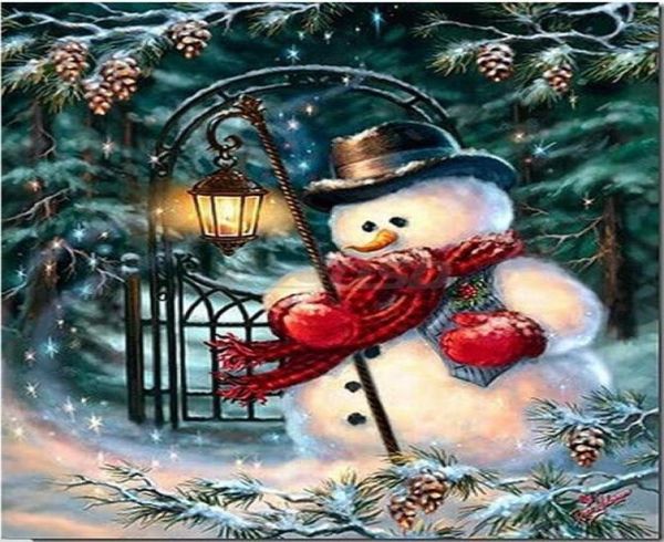 Санта-Клаус Рождественская елка Алмазная вышивка DIY рукоделие полная алмазная живопись вышивка крестом 5D мозаика со стразами Новый Year9704733