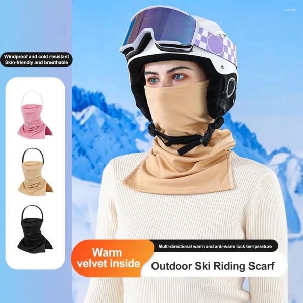 Bandanas Winter-Gesichtsschutz, Halswärmer, weicher Sonnenschutz, winddicht, einfarbig, für Skisport, Thermo