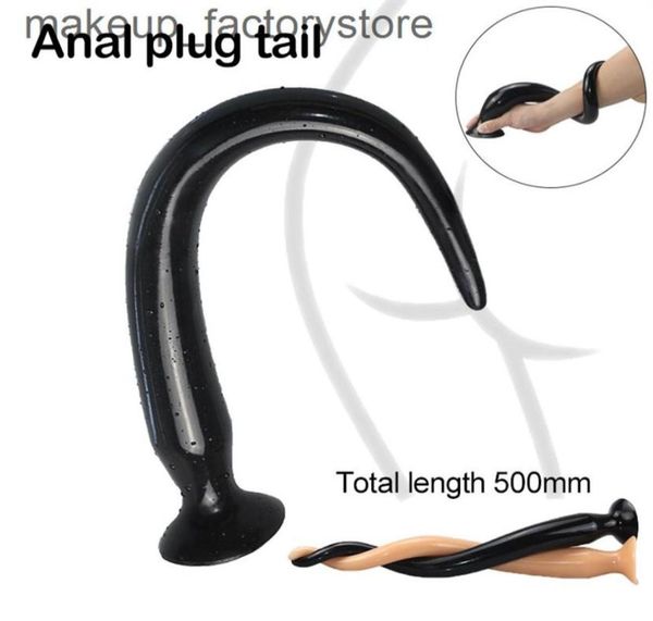 Masaj 50cm Süper Uzun Anal Fiş Tail Sextoys Butt Fiş Prostat Masaj Dildo Anal Seks Oyuncakları Kadınlar İçin Buttplug Yetişkin Oyunları Seks 9131013