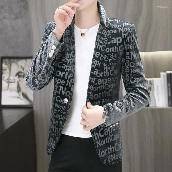 Herrenanzüge Hochwertiger Blazer Koreanische Ausgabe Mode Jugend Elegant Einfach Business Casual Show Gentleman Slim Anzugjacke