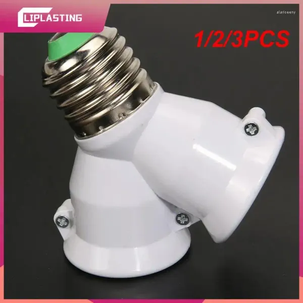 Lampenfassungen 1/2 / 3PCS in 1 Doppel E27 Sockel Basis Extender Splitter Konverter Stecker Halogen Glühbirne Halter Kupfer Kontakt Adapter Werkzeug