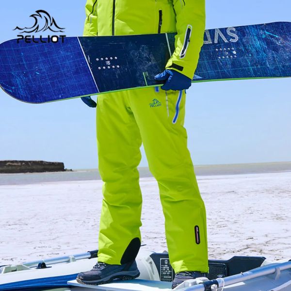 Pantaloni pantaloni da sci inverno pelliat uomo impermeabili di bretelle di sci pantaloni da sci Donne per trekking da escursioni traspirabili