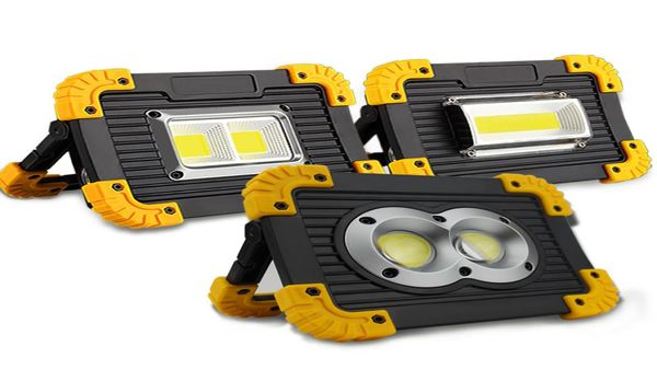 Lâmpada de energia móvel led portátil holofote led luz trabalho recarregável 18650 bateria luz ao ar livre para caça acampamento led latern 9289712