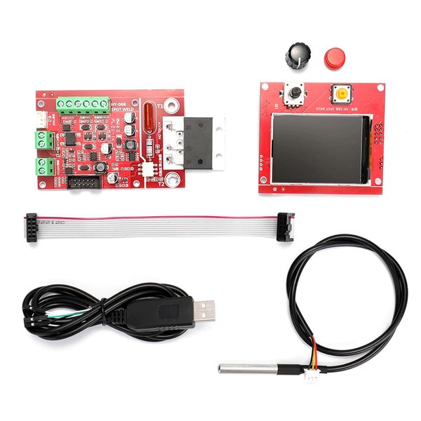 NY-D08 Punktschweißmaschinensteuerung, pneumatisches Farbdisplay, LCD-Display, Mehrpunktverbindung mit Temperatursensor