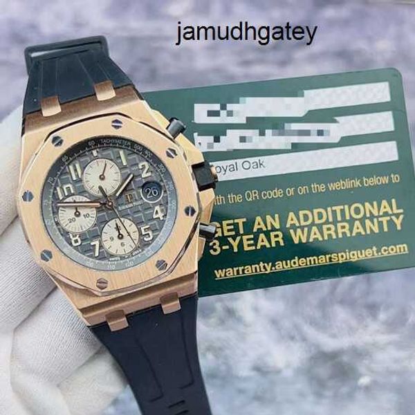 Часы Montre Movement AP Watch Royal Oak Offshore Series 26470OR Мужские часы Розовое золото 18 карат Таймер даты 42 мм Автоматические механические часы