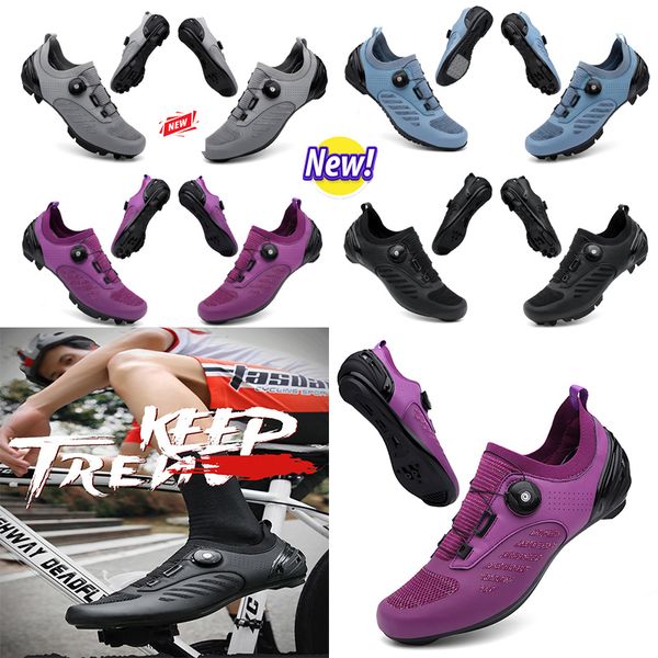 Designer Cycdaling Shoes Uomo Sport Dirt Road Bike Scarpe piatte Spdaeed Ciclismo Sneakers Flats Mountain Bicycle Calzature SPD Tacchetti Shsqoes 36-47 GAI