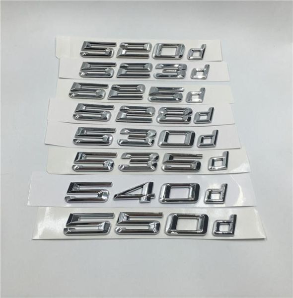 3D-Aufkleber für Bmw F10 F11 E60 E61 520d 523d 525d 528d 530d 535d 540d 550d Embleme Hinterer Kofferraumdeckel Letters4425249