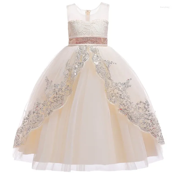 Abiti per ragazze 2024 Abito estivo per ragazze Abito da sposa in pizzo Abito per bambini Elegante principessa Abbigliamento per bambini 3 10 12 anni