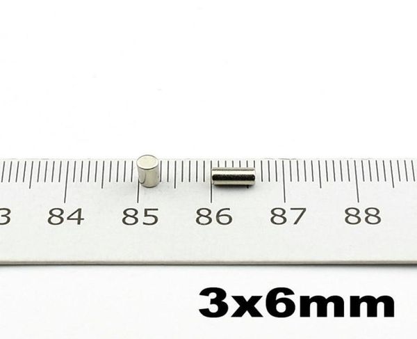 Ndfeb Tinyn Güçlü Mıknatıs Silindiri DIA 3X6mm Hassas Neodimyum Sensör Mıknatıs N42 Yüksek Kaliteli 100 PCS1964498