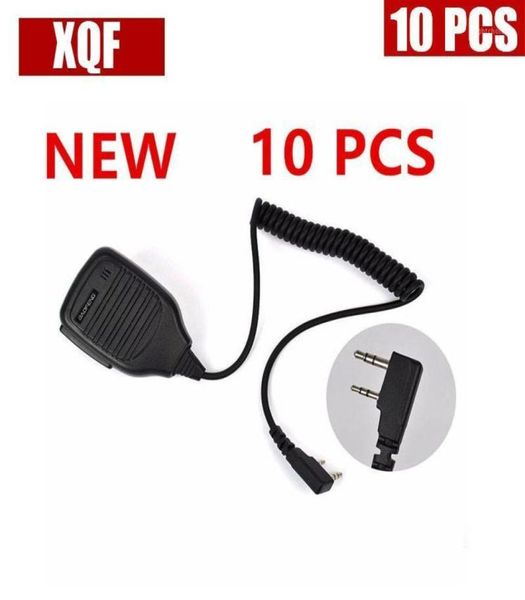 Walkie Talkie XQF 10pcs BaoFeng Hoparlör Mikrofonu Ham için iki yönlü radyo UV5R GT3 888S15794311