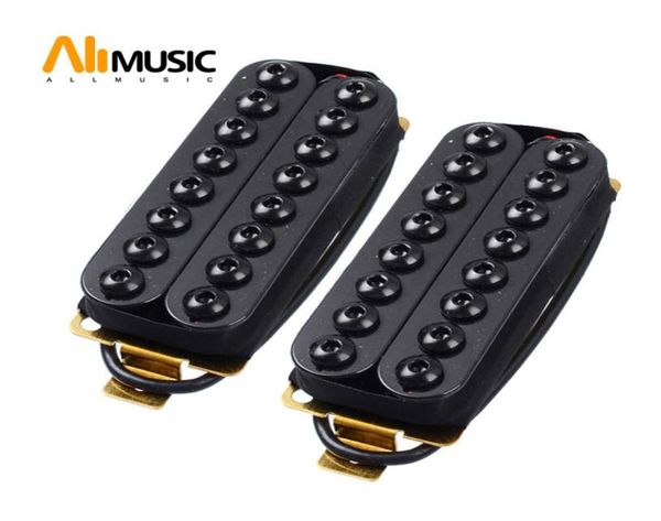 Keramikmagnet 8-saitiger Gitarren-Humbucker-Tonabnehmer 67 mm 73 mm Tonabnehmer Schwarz6454324