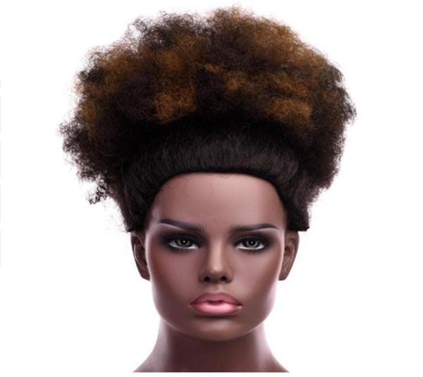 Coda di cavallo con coulisse sintetica 12039039 e 8039039 Chignon corto afro crespo riccio Kanekalon per donne bianche e nere3535090