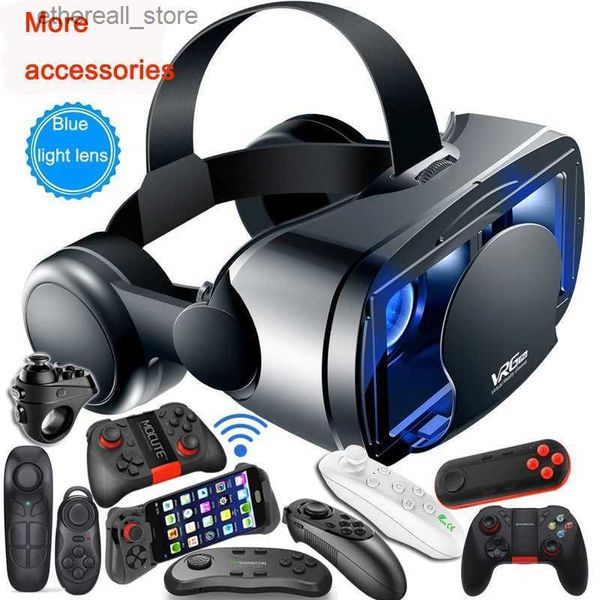 Устройства VR/AR VRG Pro 3D VR Очки виртуальной реальности Полноэкранное зрение Широкоугольный чехол для очков VR Подходит для 5-7-дюймовых очков для смартфонов Q240306