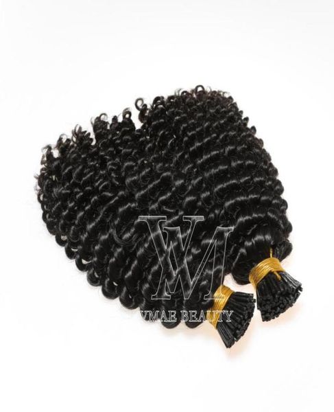 VMAE Indiano Virgem Não Processado Extensão de Cabelo Humano Cor Natural 1g Strand 100g Yaki 3A 3B 3C 4A 4B 4C Afro Kinky encaracolado Água Dee3987275