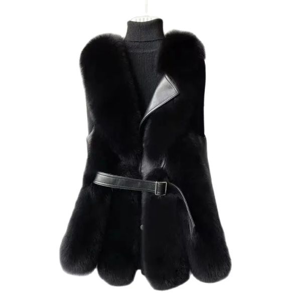 Pelliccia Nuova Alta Imitazione Gilet di Pelliccia di Volpe Femminile Slim Joker Moda di fascia alta Giovane Celebrità Online Esplosioni Temperamento Cappotto Femminile Tid