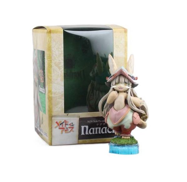 Figurina anime Made in Abyss Nanachi Action Figure Modello da collezione Giocattoli 14 cm Chubby Garage Kit Decorazioni da scrivania per bambini Q02368835