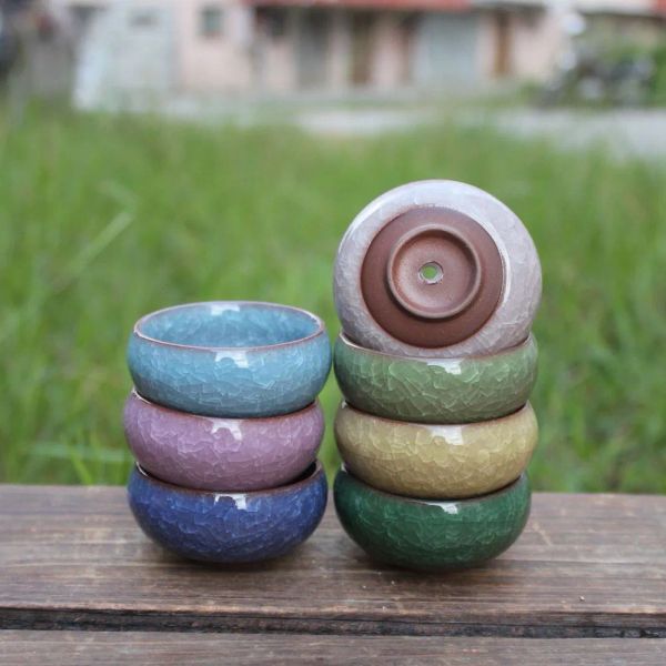 12 pezzi vasi di ceramica classici pratici vasi da giardino rotondi fioriere traspiranti per piante grasse da tavolo domestiche vaso di fiori Gjavascript:arden Supplies