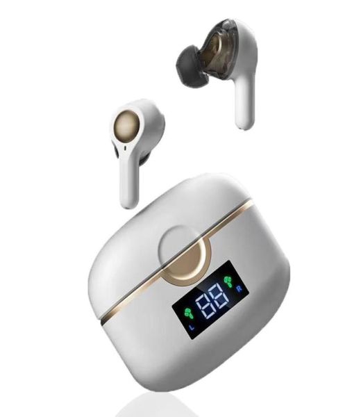 Drahtlose Bluetooth-Kopfhörer TWS Bluetooth 50 Stereo Sport wasserdichte Ohrhörer Paare Blau Weiß Kopfhörer mit Mikrofon9546045