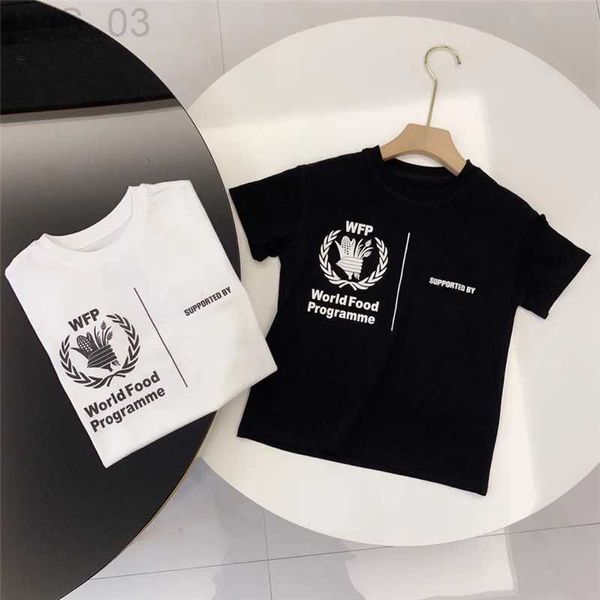 T-Shirts Luxus Designer Baby Jungen Mädchen T-Shirts Sommer Kinder Kleidung Mode Kurzarm Kinder Kleidung T-Shirts Buchstabe B Ptinted Top Tees 240306