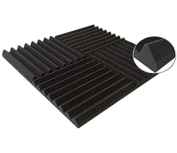 Tapetes 24 pcs 300x300x25mm Estúdio Espuma Acústica Sound Proofing Esponja Protetora Absorção de Som Painel de Tratamento 4754525