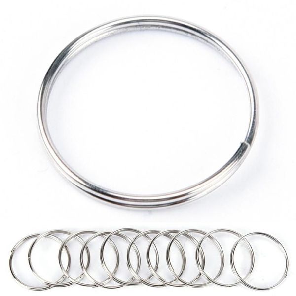 Portachiavi 50 100 pz Portachiavi Split Ring 25mm Anelli Portachiavi Argolas Para Chaveiro Accessori Per Chiave Porte Cle Parts301f