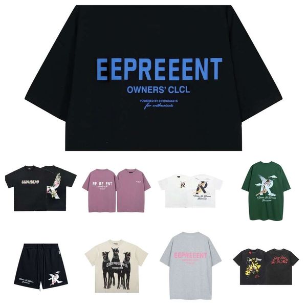 Represente T-Shirt, kurz, Top-Qualität, Representshirt, hohe Version, High Street Fashion, lockere Baumwolle, Briefdruck, Luxurys Marken, Representhoodie mx