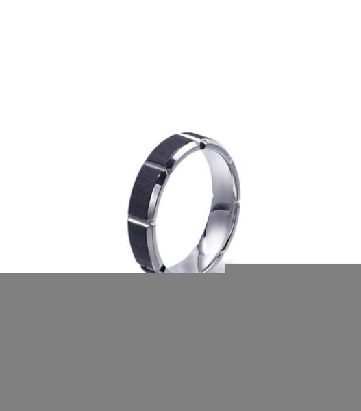 Anéis de casamento criativos de aço inoxidável casal039s primeira joia japão e coreia do sul039s exclusivo anel de titânio com aro de ouro f8620107