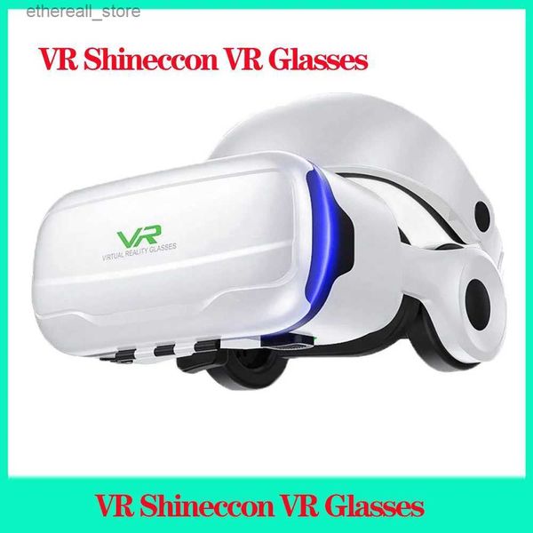 Dispositivos VR/AR VR Shinecon VR Óculos Headwear multifuncional Óculos RV Realidade Virtual 3D HD Jogos Inteligentes Óculos Q240306