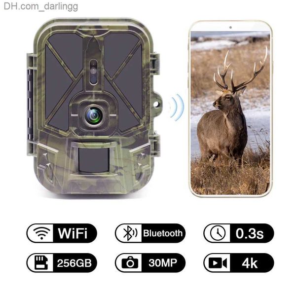 Av Kameraları 4k 30mp Gerçek Zamanlı Akış WiFi İzleme Kamera Uygulaması Bluetooth avcılıkla 100mAh Lityum Pil Gece Görme WiFi940Proli Q240306
