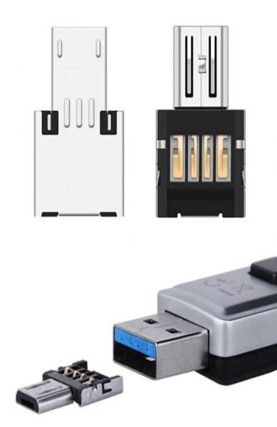 Adattatore convertitore Mini Micro USB OTG Adattatori maschio-femmina per tastiera tablet PC cellulare2034287