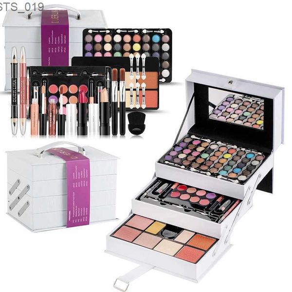 Strumenti per il trucco DUER LIKA Professional 45 colori ombretto blush fondotinta cosmetico cipria set trucco ombretti tavolozza