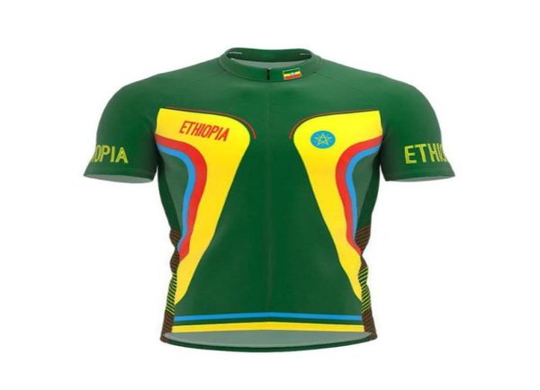 Rennjacken 2021 Äthiopien Mehr Stil Männer Klassisches Radsportteam Kurzarm Fahrrad Straße Bergbekleidung Outdoor Jersey6350039
