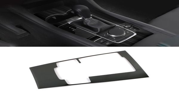 Carmango para mazda 3 axela bp 2021 acessórios do carro auto painel de mudança de engrenagem capa guarnição quadro adesivo decoração interior moulding4998394