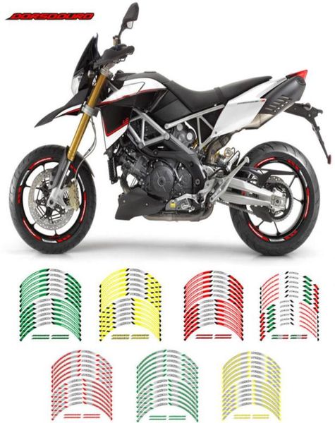 Защитные наклейки на обод мотоцикла, внутреннее кольцо, водонепроницаемые декоративные наклейки, индивидуальная трендовая лента для Aprilia DORSODURO2897206