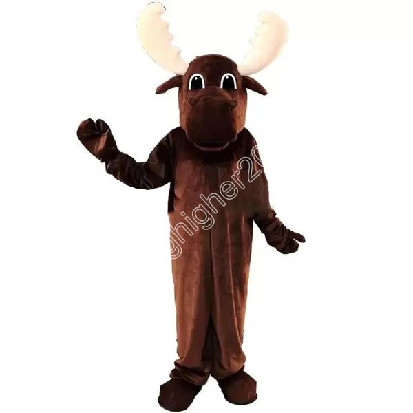 Costume da mascotte carino cervo marrone personalizzato professionale festa di carnevale spettacolo teatrale per uomo donna costume di Halloween