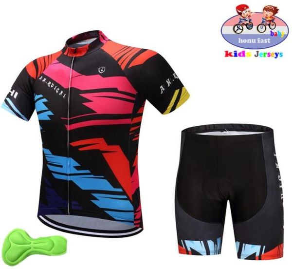 Maglia per bambini Set 2020 nuova bici Abbigliamento Ragazzi Maglia da ciclismo Set Ragazza Traspirante Quick Dry Bella Bambino Abbigliamento da ciclismo Suit4517167