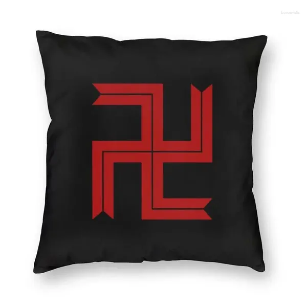 Kissen Tokyo Revengers Manji Symbol Bezug 45 x 45 cm Heimdekoration 3D-Druck Anime Manga Überwurf für Auto zweiseitig