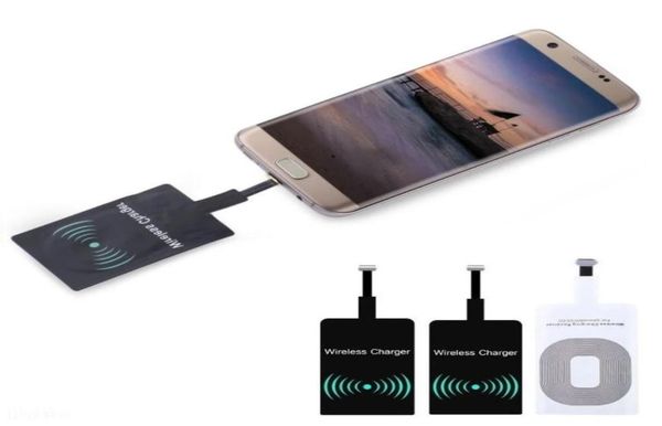 Qi carregador sem fio typec adaptador de carregamento módulo receptor adesivo adaptador de carregamento de alta eficiência para samsung android universal3026415