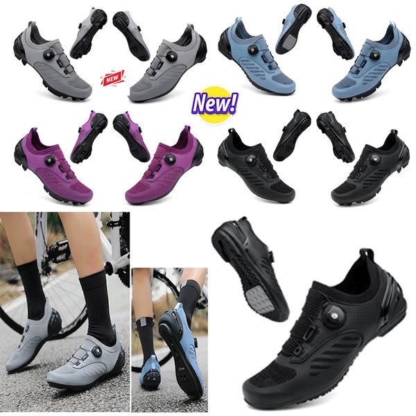 Designer Cycdaling Sapatos Homens Esportes Dirt Road Bike Sapatos DaaFlat Spdaeed Ciclismo Sapatilhas Flats Mountain Bicycle Calçado SPD Cleaves Sapatos 36-47 GAI