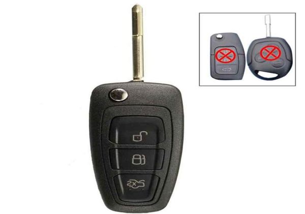 3 Düğmeler Ford Fool için Chip 4D60 ile Uzaktan Anahtar Fob Fox Mk1 Mondeo TransitConnect 433MHZ33634514862569