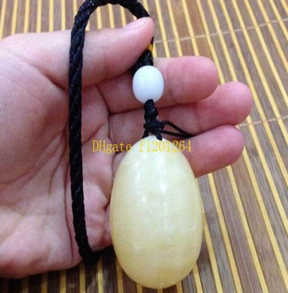 5035 mm gebohrtes Naturmarmor-M-Topas-Jade-Ei, Yoni-Ei für Kegel-Übungen, Körpermassage-Pflegewerkzeuge4380853